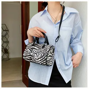 Hot Selling New Retro Handbag Fashion Zebra Purse And Handbag Women Shoulder Bags Luxury Hand Bag For Ladies