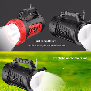 Linterna LED Solar Recargable, Linterna de Largo Alcance, Altavoz Bluetooth Portátil, Radio <span class=keywords><strong>FM</strong></span>, Reproductor de <span class=keywords><strong>M</strong></span>úsica para Camping - Product Image 3