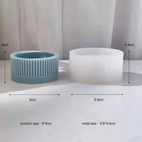 Besafe Silicone Fleur Ciment Planteur Pot Moules pour Béton triangle Rond géométrie Forme DIY Maison Plante Succulente
