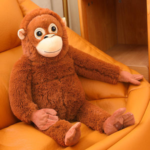 Peluche Realistico di Orangutan Personalizzabile all'Ingrosso, Morbido Giocattolo con Braccia Lunghe Appendibile, Bambola di Peluche per Regali Aziendali CPC - Product Image 2