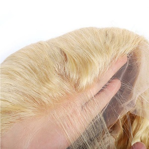 Transparent 613 <b>Blonde</b> Hair Lace <b>Wigs</b> 13*4 Lace Frontal Deep Wave Human Hair <b>Wig</b> - Product Image 4