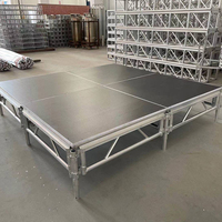 Plataforma de Escenario Modular de Aleación de Aluminio de Ensamblaje Rápido, Ligera y Portátil, con Capacidad de Carga de 1000 kg para Bodas