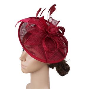 Inghilterra donne Vintage Kentuchy Derby a tesa larga chiesa <span class=keywords><strong>Ascot</strong></span> Sinamay Hat Base per festa di nozze Fascinator Hat Base per le signore - Product Image 3