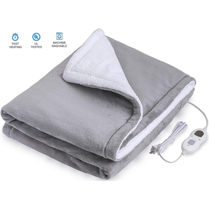 Plaid chauffant électrique en fibre de carbone, tissu en flanelle, double face, chaleur pour salon et <span class=keywords><strong>lit</strong></span> - Product Image 1