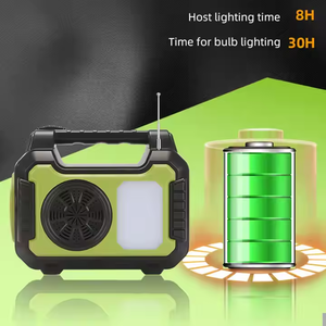 Kit solaire extérieur portable <span class=keywords><strong>Shingel</strong></span> avec ampoules DC Led Radio Bluetooth Système d'éclairage solaire pour la maison - Product Image 3