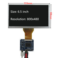 Écran LCD personnalisé de 6,5 pouces AT065TN14, carte de contrôle du pilote d'affichage, mini HD-compatible pour DIY Lattepanda, Raspberry Pi, moniteur PC