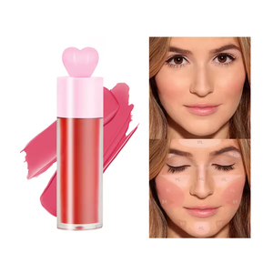 Vente chaude OEM en gros, blush liquide minéral vegan à étiquette privée, logo personnalisé, blush de haute qualité, teinte pour <span class=keywords><strong>les</strong></span> <span class=keywords><strong>joues</strong></span> et <span class=keywords><strong>les</strong></span> lèvres - Product Image 2