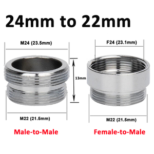 16/18/19/20/22/24mm chủ đề nội bộ để 22mm chủ đề bên ngoài nhà bếp phòng tắm tap kết nối vòi nước Bộ chuyển đổi - Product Image 2