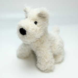 Peluche chiot West Highland White Terrier Jelly Cat pour le soulagement du stress avec rembourrage en coton PP et techniques de lavage - Product Image 1