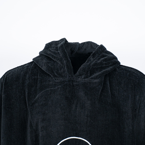 Alta calidad 100% algodón altamente absorbente playa piscina <span class=keywords><strong>poncho</strong></span> toalla personalizado negro bordado logotipo <span class=keywords><strong>con</strong></span> <span class=keywords><strong>capucha</strong></span> playa <span class=keywords><strong>poncho</strong></span> - Product Image 3