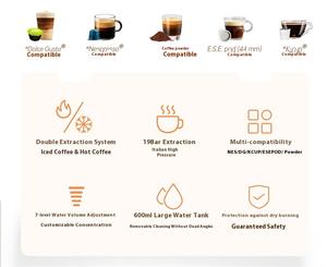 Machine à café expresso à capsules entièrement automatique, écologique, de haute qualité, brevetée, Aifa, capacité de 5 à 10 tasses, en métal - Product Image 4