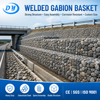 Panier gabion 1x1x1m en fil d'acier galvanisé et surface galvanisée à chaud, Hebei Chine