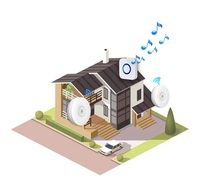 VIANS Smart life Sonnette sans fil Génération auto-alimentée Étanche IP44 EU UK US Plug Carillon safe smart Door Bell