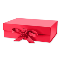 Individuelles Logo Rosa Luxus Magnetische Faltbare Verpackungsbox Magnetverschluss Karton Schuh- und Kleidungsversandboxen