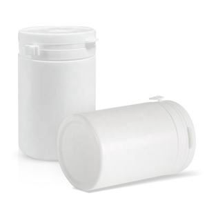 HDPE Flip Top Cap Medicina Vitamina Contenedor Cápsula Nutrición Suplemento dietético Píldora Botellas redondas Pull-Ring Tear Off Cap - Product Image 4