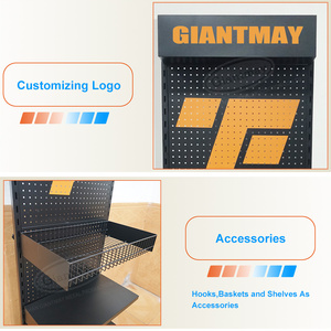 Công cụ điện phụ kiện tùy chỉnh kim loại Pegboard tầng giá phần cứng hiển thị đứng giá - Product Image 6