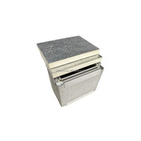 Panneau de conduit d'air PIR pré-isolé écologique 20-40 mm, panneau de gaine en mousse PIR avec feuille d'aluminium pour système CVC, panneaux de gaine AC PID
