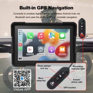 5 ''di động xe máy màn hình cảm ứng Navigation GPS kép DVR bluetooth không dây Carplay/Android tự động IP67 không thấm nước zc11a + TPMS - Product Image 4