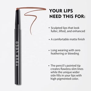 Cosmétiques maquillage rose brun Vegan crème crayon à lèvres, étiquette privé<span class=keywords><strong>e</strong></span> imperméable vitamine <span class=keywords><strong>E</strong></span> personnalisé Vegan rétractable crayon à lèvres - Product Image 6