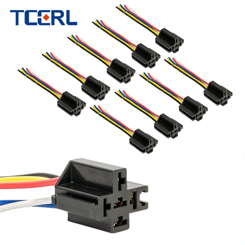 JD1914 12V 40A 5-Pin SPDT Relay Harness Receptacle Automotive