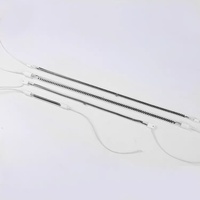 Tube chauffant au quartz, élément chauffant infrarouge, fibre de carbone, personnalisé, électrique, fourni en or/blanc céramique/clair Haiyuan