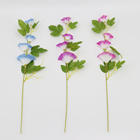 Bunga Trumpet & Morning Glory Buatan dari Sutra dan Plastik Merek Longgao Model YF-0394 untuk Dekorasi Meja dan Dinding
