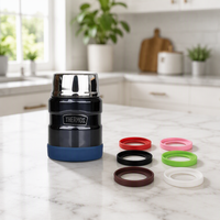 Couvercle en Silicone pour bouteille d'eau, Logo personnalisé bon Design, protection de flacon à large bouche, pare-choc, couvre-tasse réutilisable
