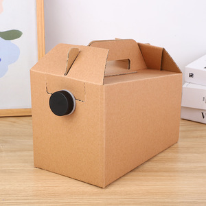 Distributeur de café en papier kraft écologique <span class=keywords><strong>à</strong></span> partir de matériaux recyclés avec poignée intégrée et <span class=keywords><strong>bec</strong></span> verseur en éponge pour le stockage en vrac de café et de boissons - Product Image 4