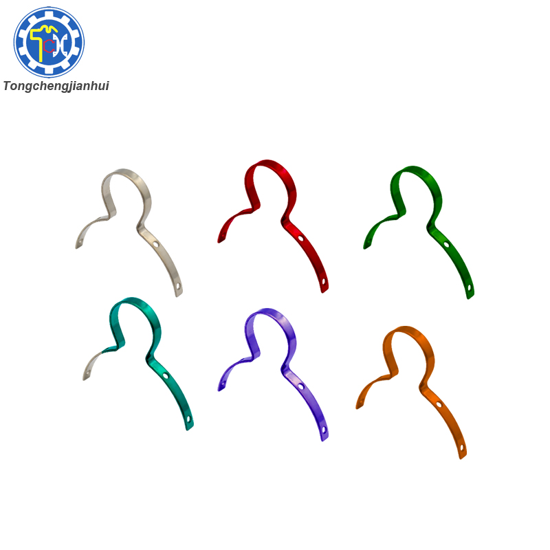 Изготовленный на заказ регулируемый синий пружинный металлический шланговый зажим с цинковым покрытием для держателя трубы