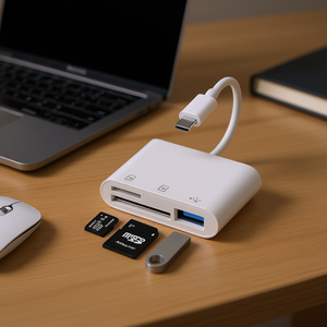 Hub USB C 3-en-1 Xiaomi avec lecteur de carte SD, adaptateur Type-C en alliage d'aluminium pour ordinateur portable MacBook Pro - Product Image 2