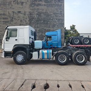 Camion tracteur Sinotruk HOWO 6x4 d'<span class=keywords><strong>occasion</strong></span>, 430 CV, conduite à gauche, Euro 3, camion lourd pour le transport de conteneurs en Angola - Product Image 5