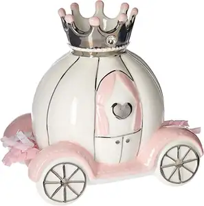 mini ceramic car money saving box pink atm savings bank money box Size and shape can be customized