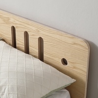 Lit Moderne Pliable en Bois de Pin avec Panneaux, Cadre de Lit Personnalisable pour Chambre à Coucher, Rangement Amovible en Boîte, Tailles Full/Queen/King, Design Personnalisable