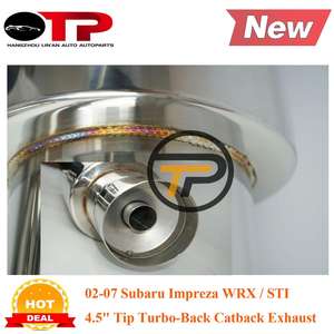 OTP निकास पाइप 02-07 Subalu Impreza WRX/एसटीआई 4.5 "टिप टर्बो-वापस Catback - Product Image 5