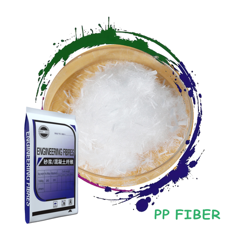 3mm 6mm 9mm 12mm PP Monofilament Fiber Polypropylene Micro Fiber for Concrete Siding