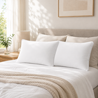 Oreiller de lit rectangulaire respirant le plus vendu, en fibre de polyester, doux et soutien optimal, pour la maison, l'hôtel et la chambre d'hôtes