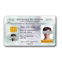 Carte à puce en PVC plastique personnalisée de haute qualité pour hôtel, carte IC de contact pour porte d'hôtel