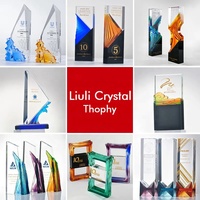 Trophée en cristal breveté Jadevertu – Cérémonie annuelle – Trophée commémoratif en cristal – Prix de charité haut de gamme – Récompense en cristal