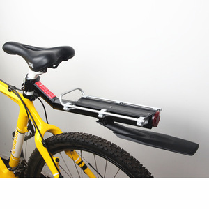 Rak Belakang Sepeda Jalan Raya dari Baja Tahan Lama Anti Karat dengan <span class=keywords><strong>Fender</strong></span> Pelindung Lumpur, Penggantung Barang Sepeda Lepas Cepat - Product Image 4
