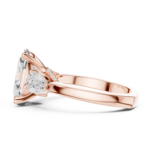 Anillo de Compromiso Solitario con Diamante de Laboratorio Listo para la Venta, con Estilo Moderno, Hecho a Mano - Product Image 2