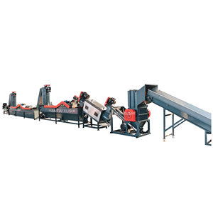 เครื่องรีไซเคิลพลาสติกอัตโนมัติสำหรับฟิล์ม PE PP HDPE LDPE ถุงผ้า และถุงพลาสติกชนิดต่างๆ  กำลังการผลิตสูง 300-2000 กก./ชม. พร้อมระบบล้างและอบแห้ง - Product Image 1