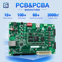 Fabrication de circuits imprimés multicouches RF4 personnalisés, finition de surface en or immergé sur cuivre 1oz, support d'évaluation intégré PCBA