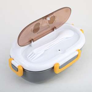 Lunchbox 2 Roosters Studentenkantoormedewerker Magnetron Bento <span class=keywords><strong>Box</strong></span> Buiten Picknick Fruit Voedselcontainer - Product Image 4