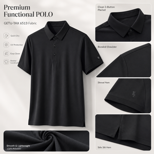 Polo Sportiva JNEI Personalizzabile con Logo, in Fibra Smerigliata, 150gsm, Protezione Solare, Asciugatura Rapida, in Poliestere, da Uomo - Produttore - Product Image 3