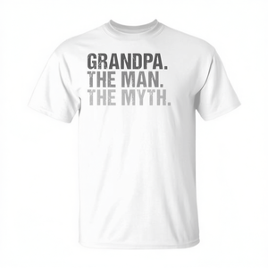 T-shirt Grandpa The Man The Myth pour hommes, cadeau pour la fête des pères - Product Image 2