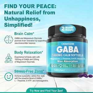 Cápsulas Blandas de GABA OEM/ODM que Protegen las Células Nerviosas, Regulan el Sistema Nervioso y Apoyan la Salud de la Presión Arterial - Product Image 3