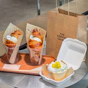 Food Grade PE Coated Baking <b>Paper</b> Hamburger Sandwich Cake Packaging Printed Logo Chicken Roll Baking Bread Greaseproof <b>Paper</b> - Product Image 2