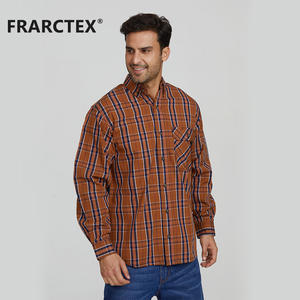 FRARCTEXアメリカ卸売格安ファッションカジュアルFRC耐火作業FRチェック柄シャツ - Product Image 5