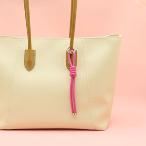 2025 Casual Minimalist Style <b>Stitch</b> Keychains PU Leather Keychain Cute Bag Pendant <b>Charm</b> - Product Image 4