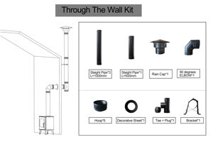 150mm <span class=keywords><strong>de</strong></span> diamètre en acier inoxydable noir à travers le mur Kit poêle à <span class=keywords><strong>bois</strong></span> pièces <span class=keywords><strong>de</strong></span> rechange Kit <span class=keywords><strong>de</strong></span> <span class=keywords><strong>tuyau</strong></span> <span class=keywords><strong>de</strong></span> fumée ensemble <span class=keywords><strong>de</strong></span> tuyaux <span class=keywords><strong>de</strong></span> cheminée - Product Image 2